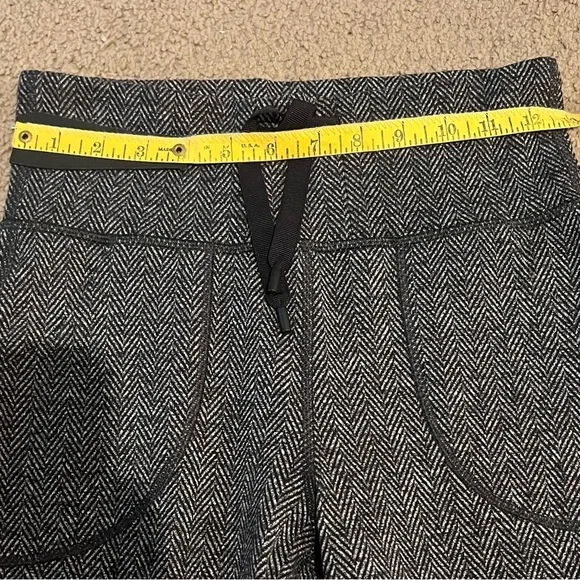 Lululemon Skinny Will Pant Full-On Luon Giant Herringbone Heathered Black Size 4 - Picture 8 of 11